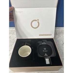 Ikago Smart Heated Coffee 15oz Ceramic Mug Warmer & Mug Set w/ Auto Off - Black